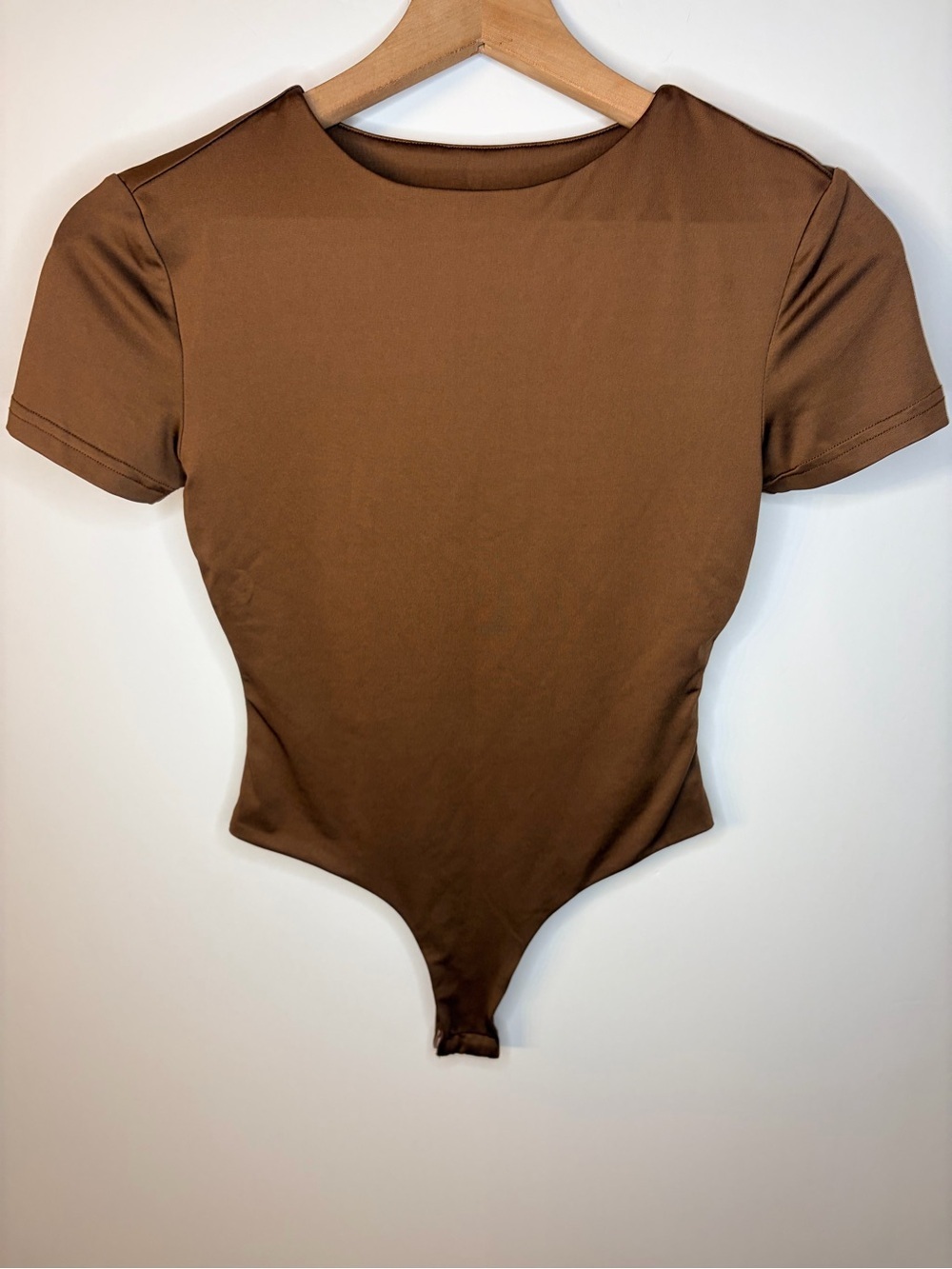 Hello Molly Chocolate Brown Base Core Contour Bodysuit, Size XS - Picture 7 of 13